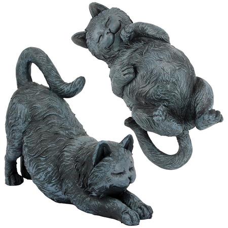 DESIGN TOSCANO Playful Cats Statue Collection: Set of Two QL957118